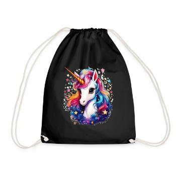 Licorne - Sac de sport léger - noir - Devant