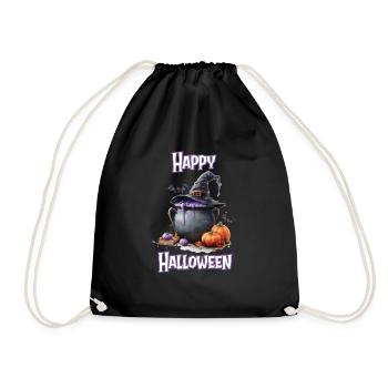 Halloween – Happy Halloween, Witch’s Kitchen, Chaudron de la sorcière - Sac de sport léger - noir - Devant