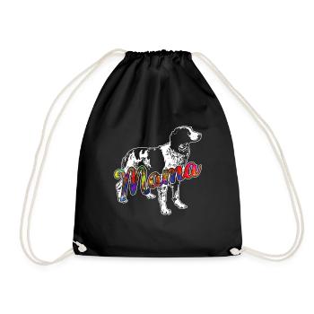 Brittany Spaniel Brittany Spaniel Mama - Drawstring Bag - black - Front