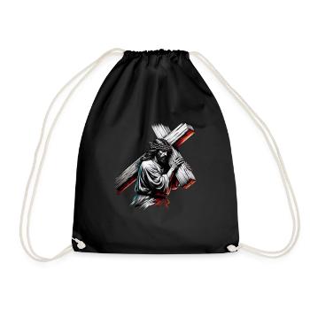 Jésus - Croire, Le Chemin, La Vérité Dessein - Sac de sport léger - noir - Devant