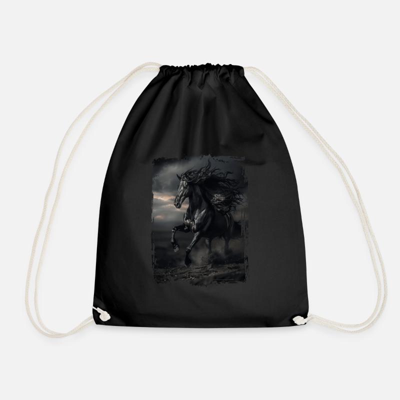 Frisian - Drawstring Bag - black