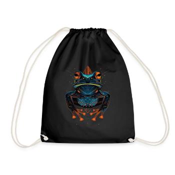 Frog - Drawstring Bag - black - Front