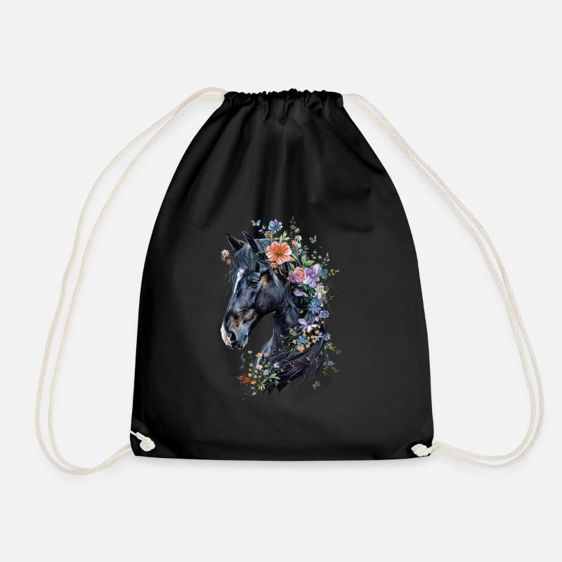 Frisian - Drawstring Bag - black