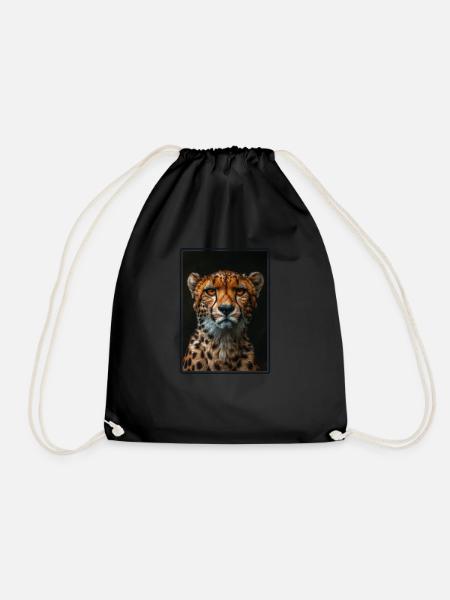 Guépard Geparde Gepard - Sac de sport léger - noir