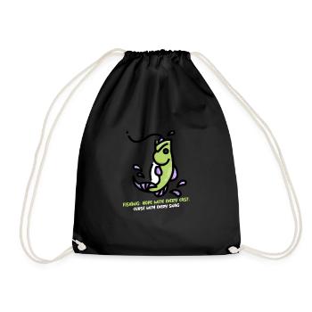 Pêcher l’espoir à chaque lancer, la malédiction à chaque accroc - Sac de sport léger - noir - Devant