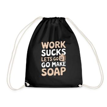 Soap production - Drawstring Bag - black - Front