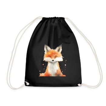 Fuchs - Turnbeutel - Schwarz - Vorne