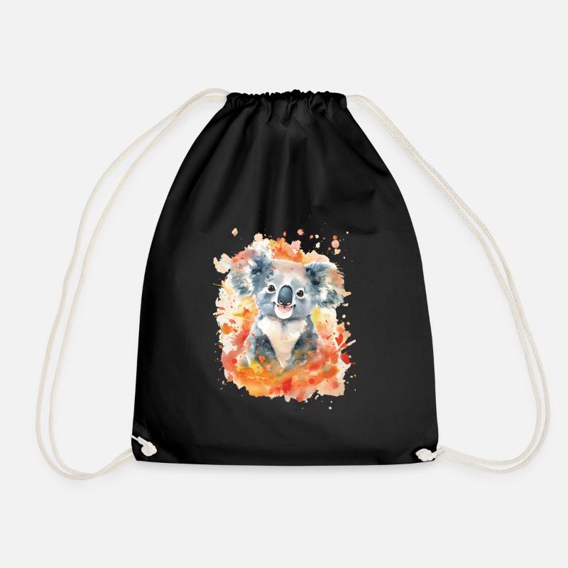 Koala - Turnbeutel - Schwarz