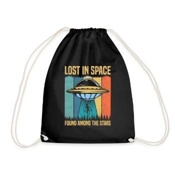 Lost in space Alien Design - Turnbeutel - Schwarz - Vorne