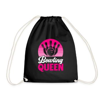 Bowling Girl Funny Ladies Team Bowler Sport - Turnbeutel - Schwarz - Vorne