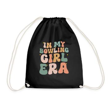 Bowling Girl Funny Ladies Team Bowler Sport - Turnbeutel - Schwarz - Vorne