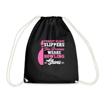 Bowling Girl Funny Ladies Team Bowler Sport - Turnbeutel - Schwarz - Vorne