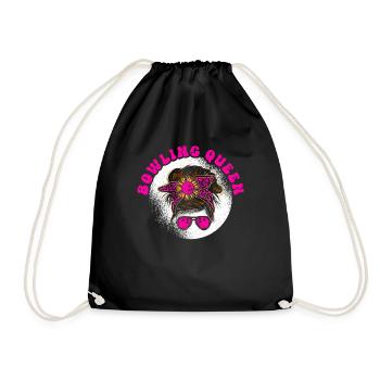 Bowling Girl Funny Ladies Team Bowler Sport - Turnbeutel - Schwarz - Vorne