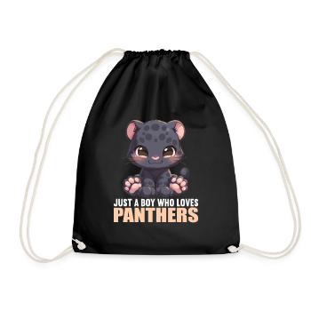 Panthers Panther - Turnbeutel - Schwarz - Vorne