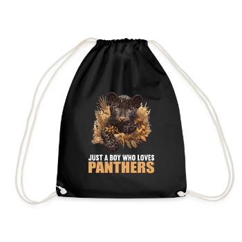 Panthers Panther - Turnbeutel - Schwarz - Vorne