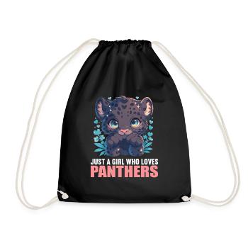 Panthers Panther - Turnbeutel - Schwarz - Vorne