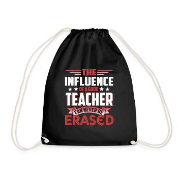 The Influence Of A Good Teacher - Drawstring Bag - black - Front