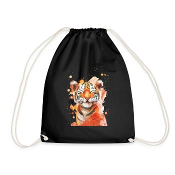 Tigre - Sac de sport léger - noir - Devant