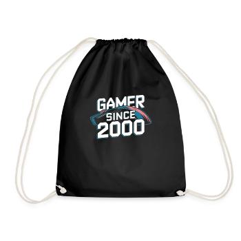 Gamer Depuis 2000 Cadeau Anniversaire Geek - Sac de sport léger - noir - Devant