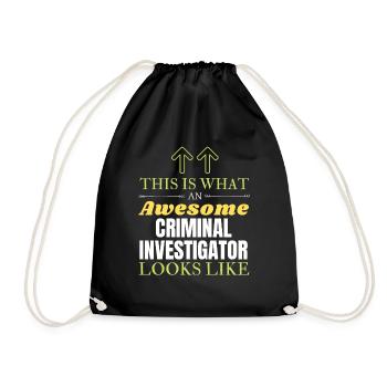 This is What an Awesome Criminal Investigator Look - Sac de sport léger - noir - Devant