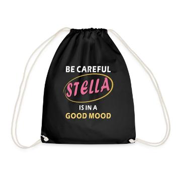 STELLA IS IN A GOOD MOOD - Turnbeutel - Schwarz - Vorne