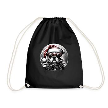 Père Noël Chien Noël Hommes et femmes - Sac de sport léger - noir - Devant