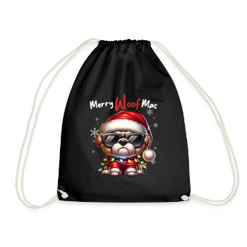 Père Noël Chien Noël Hommes et femmes - Sac de sport léger - noir - Devant
