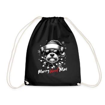 Père Noël Chien Noël Hommes et femmes - Sac de sport léger - noir - Devant