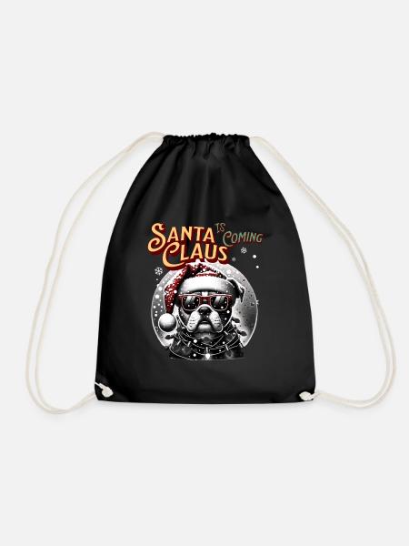 Père Noël Chien Noël Hommes et femmes - Sac de sport léger - noir