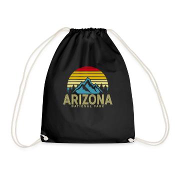 Arizona State Sedona Phoenix Grand Canyon AZ - Drawstring Bag - black - Front