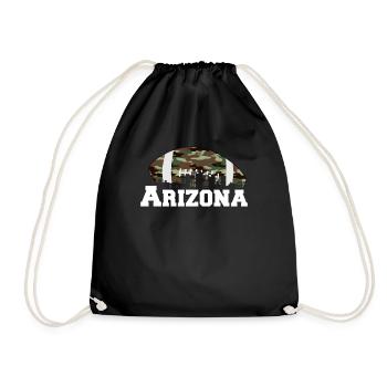 Arizona State Sedona Phoenix Grand Canyon AZ - Drawstring Bag - black - Front