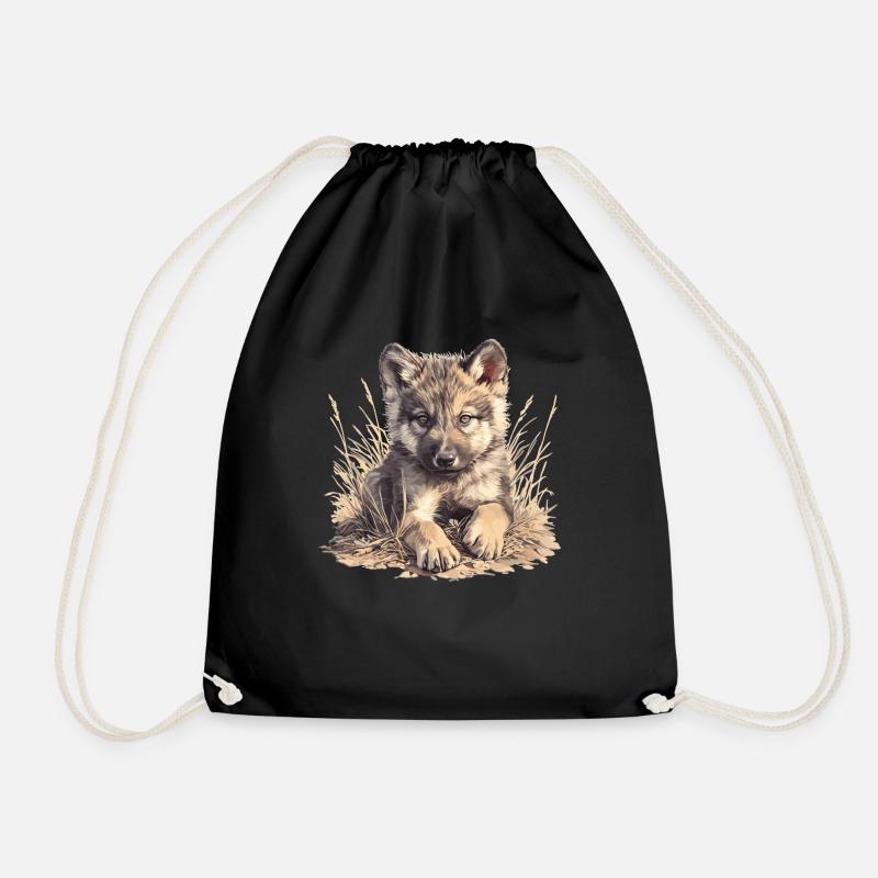 Loups Loup - Sac de sport léger - noir