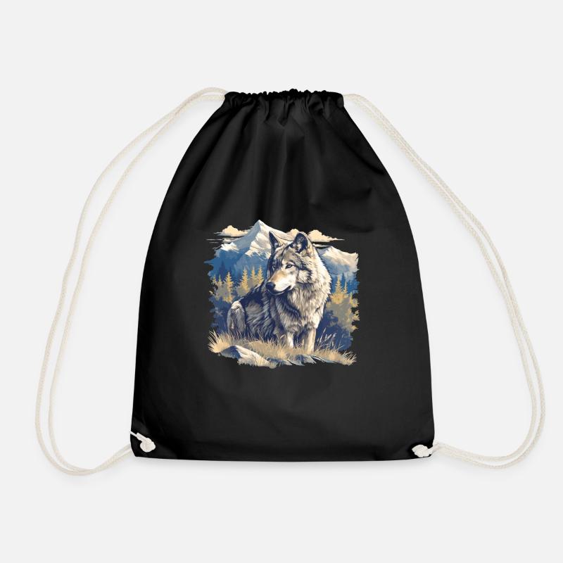 Loups Loup - Sac de sport léger - noir
