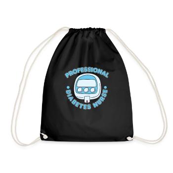 Infirmière en diabète - Sac de sport léger - noir - Devant