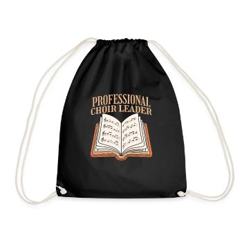 Choir teacher - Drawstring Bag - black - Front