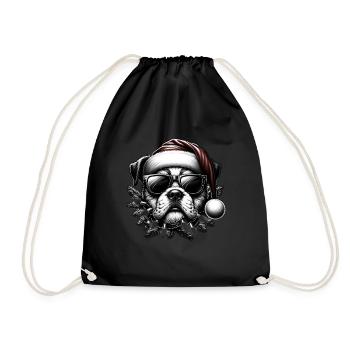 Père Noël Chien Noël Hommes et femmes - Sac de sport léger - noir - Devant