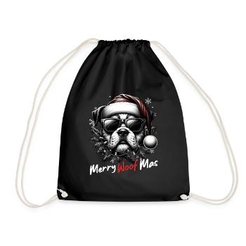 Père Noël Chien Noël Hommes et femmes - Sac de sport léger - noir - Devant