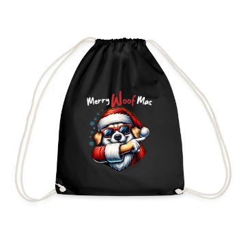 Père Noël Chien Noël Hommes et femmes - Sac de sport léger - noir - Devant