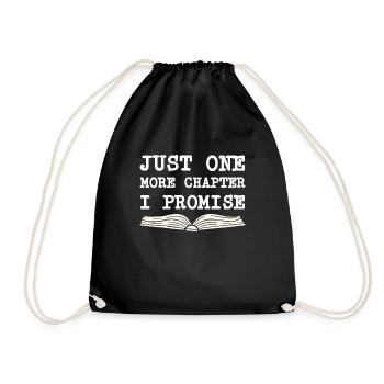 Book Books Library Reading Literature Read Books - Drawstring Bag - black - Front