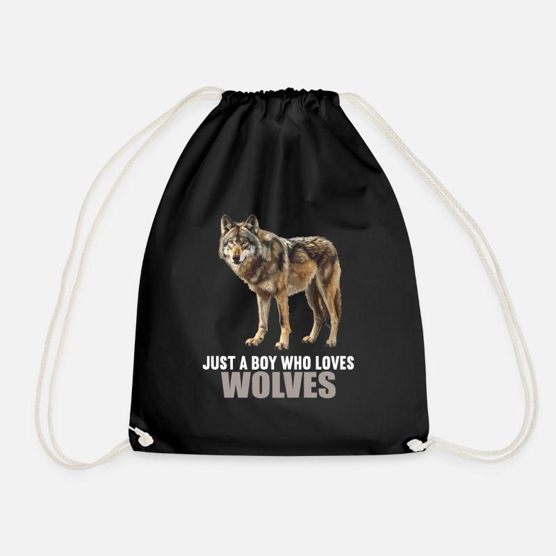Loups Loup - Sac de sport léger - noir