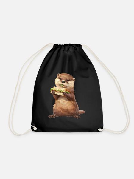 Otter - Turnbeutel - Schwarz