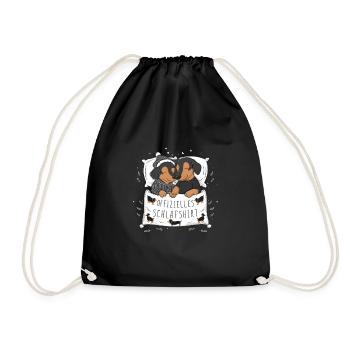 Chemise de nuit officielle Couple de teckels mignons - Sac de sport léger - noir - Devant
