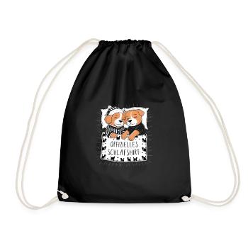 Chemise de nuit officielle Cute Dog Dog Couple - Sac de sport léger - noir - Devant