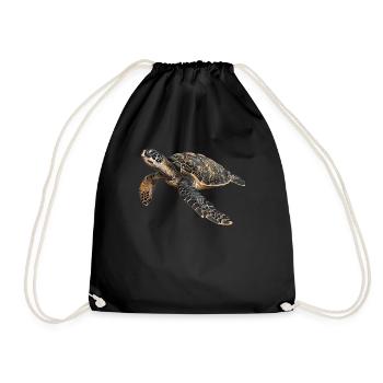 Tortue de mer Meeresschildkröten Meeresschildkröte - Sac de sport léger - noir - Devant