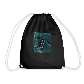 Tortue de mer Meeresschildkröten Meeresschildkröte - Sac de sport léger - noir - Devant