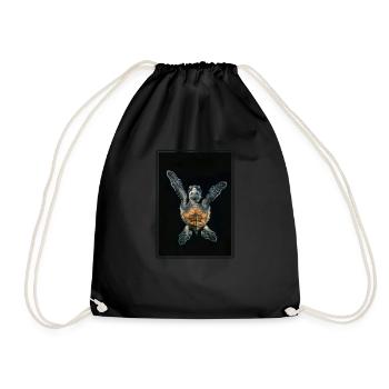 Tortue de mer Meeresschildkröten Meeresschildkröte - Sac de sport léger - noir - Devant