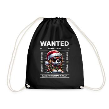 Père Noël Chien Noël Hommes et femmes - Sac de sport léger - noir - Devant