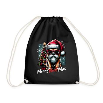 Père Noël Chien Noël Hommes et femmes - Sac de sport léger - noir - Devant