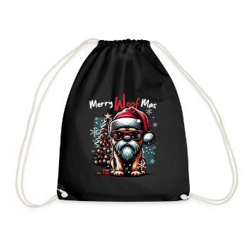 Père Noël Chien Noël Hommes et femmes - Sac de sport léger - noir - Devant