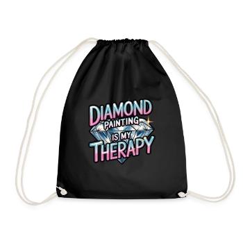 Diamond Painting Diamond Painter - Turnbeutel - Schwarz - Vorne